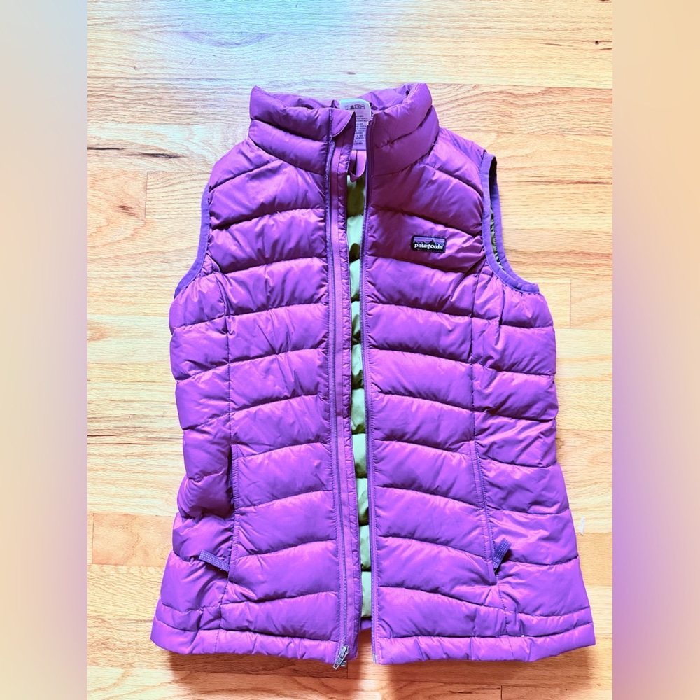 Patagonia Kids Violet Quilted Vest
